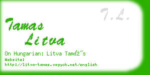 tamas litva business card